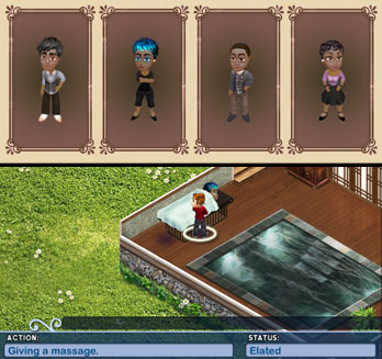 virtual families clogged shower